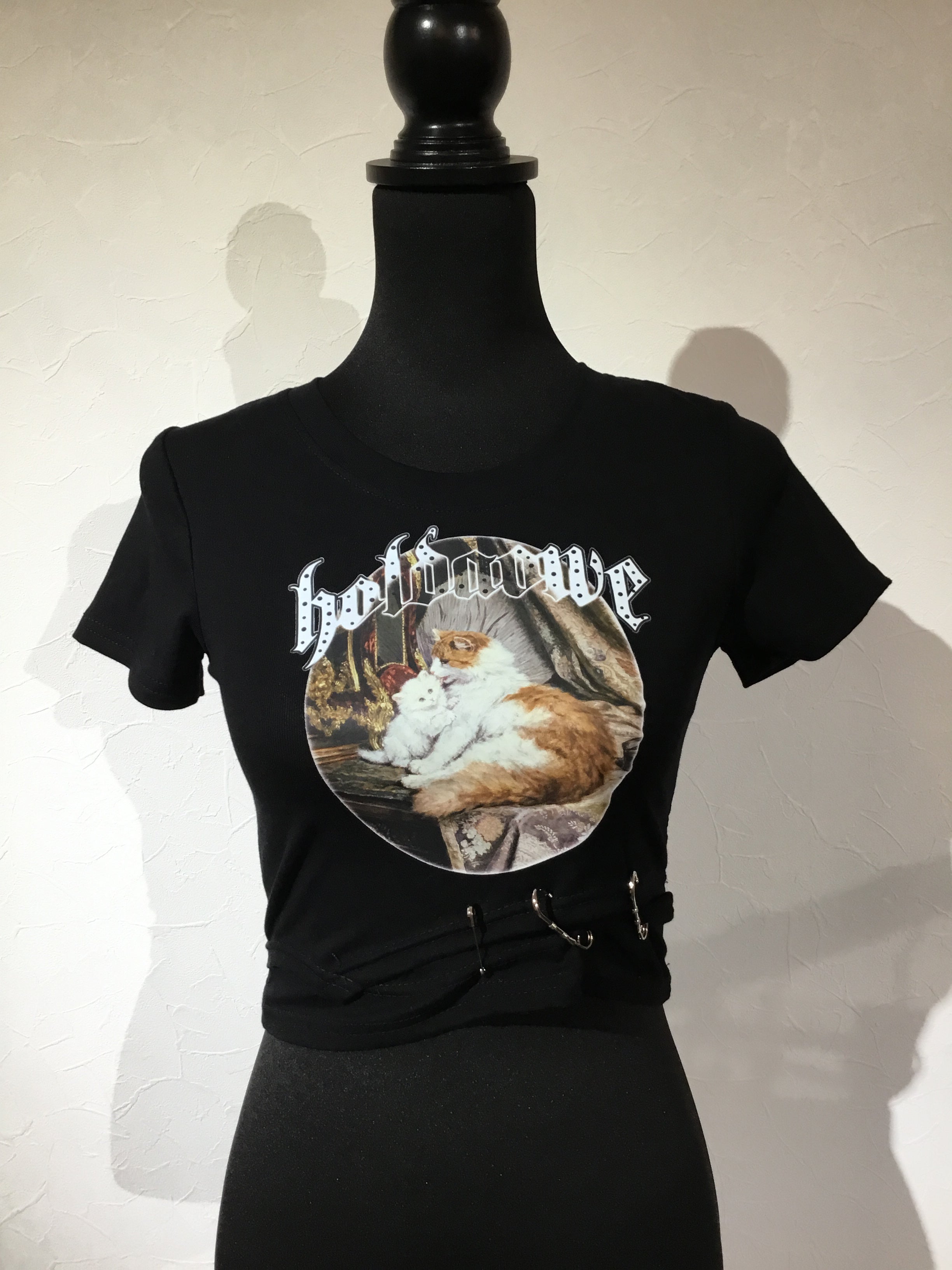 猫ちゃんロックTシャツ